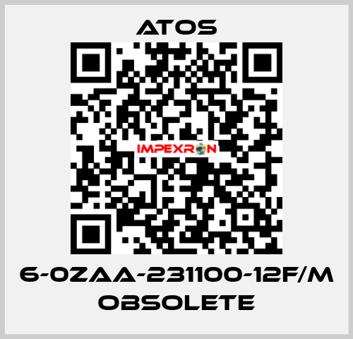6-0ZAA-231100-12F/M obsolete Atos