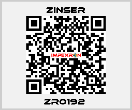 ZR0192  Zinser
