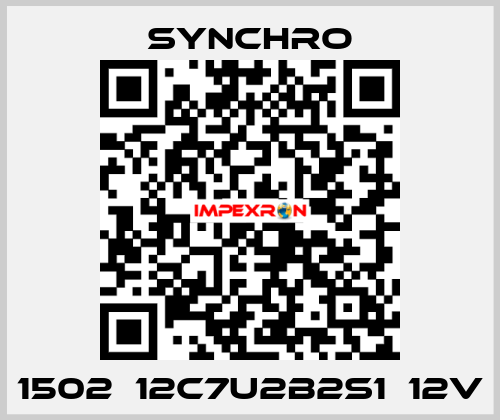 1502‑12C7U2B2S1‑12V SYNCHRO