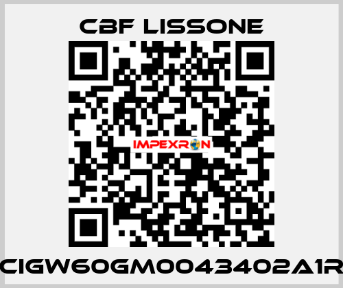 CIGW60GM0043402A1R CBF LISSONE