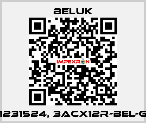 1231524, 3ACX12R-BEL-G Beluk