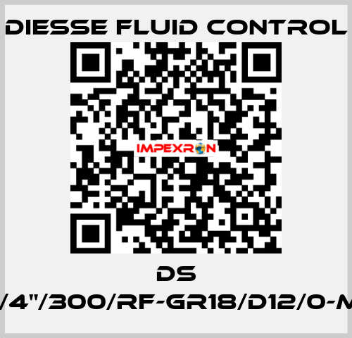DS LG-RBR15-3/4"/300/RF-GR18/D12/0-M340-CS/CS DIESSE Fluid Control