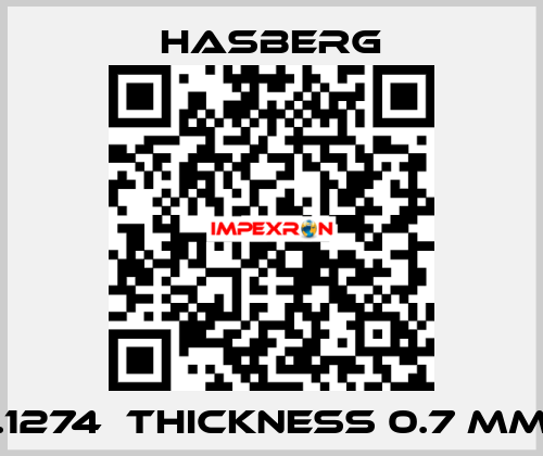  1.1274  thickness 0.7 mm  Hasberg