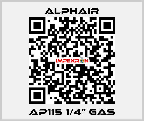 AP115 1/4" GAS Alphair