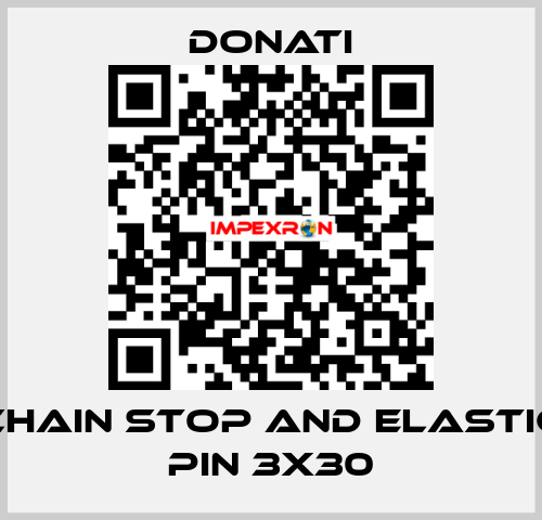 Chain stop and elastic pin 3x30 Donati