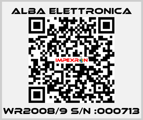 WR2008/9 S/N :000713 ALBA ELETTRONICA