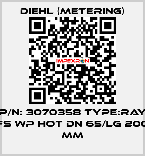 P/N: 3070358 Type:RAY FS WP HOT DN 65/LG 200 mm Diehl (Metering)