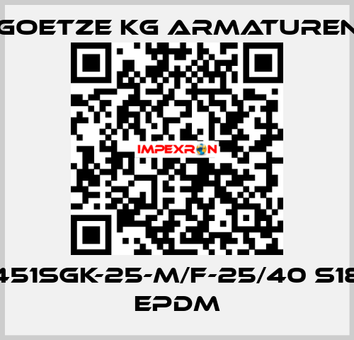 451sGK-25-m/f-25/40 S18 EPDM Goetze KG Armaturen