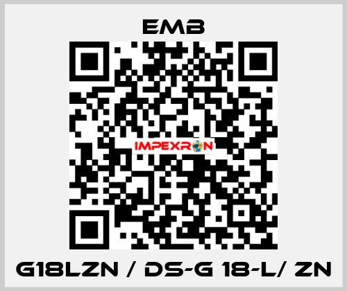 G18LZN / DS-G 18-L/ ZN Emb