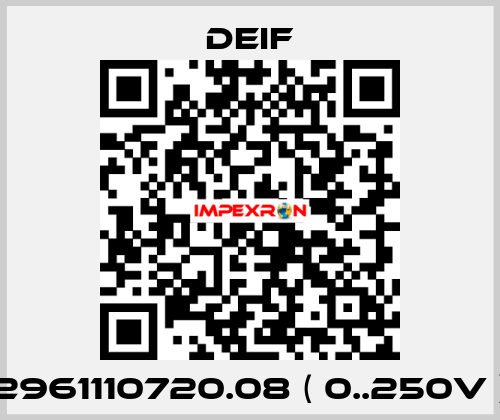 2961110720.08 ( 0..250V ) Deif