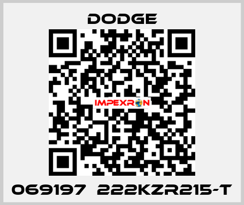 069197  222KZR215-T Dodge