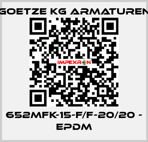 652mFK-15-f/f-20/20 - EPDM Goetze KG Armaturen