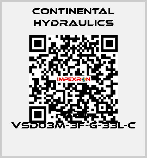 Part. VSD03M-3F-G-33L-C Continental Hydraulics