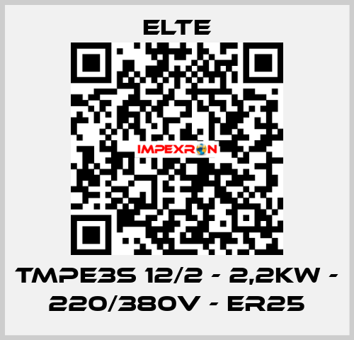 TMPE3S 12/2 - 2,2kW - 220/380V - ER25 Elte