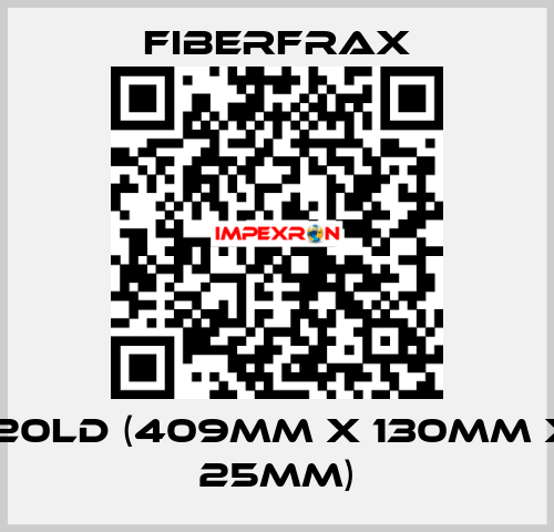 120LD (409mm x 130mm x 25mm) Fiberfrax