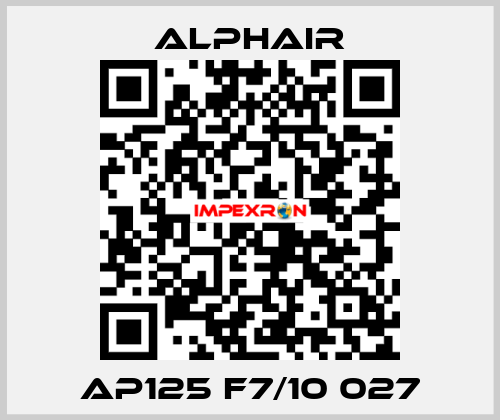 AP125 F7/10 027 Alphair