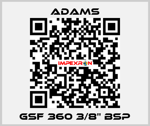 GSF 360 3/8" BSP ADAMS