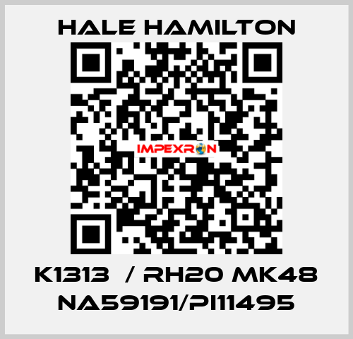 K1313  / RH20 MK48 NA59191/PI11495 HALE HAMILTON