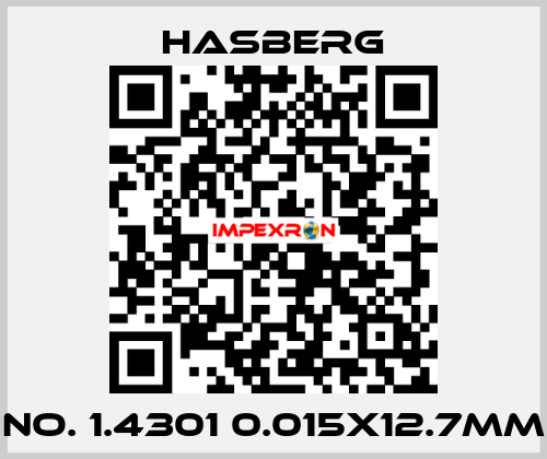 No. 1.4301 0.015x12.7mm Hasberg