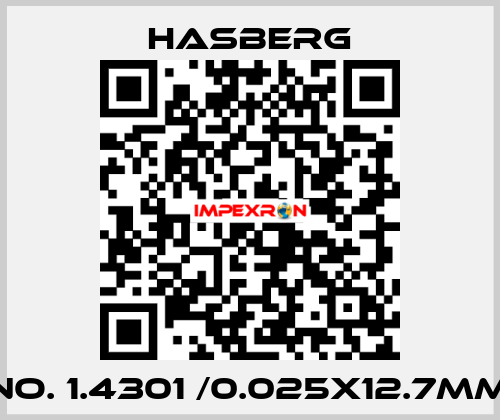 No. 1.4301 /0.025x12.7mm Hasberg
