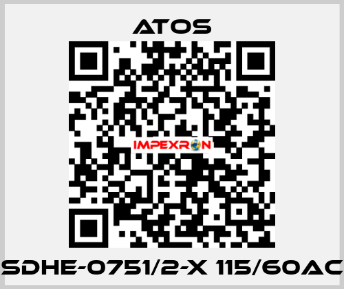 SDHE-0751/2-X 115/60AC Atos
