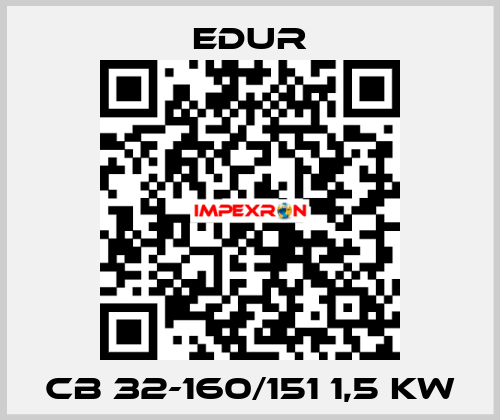 CB 32-160/151 1,5 KW Edur