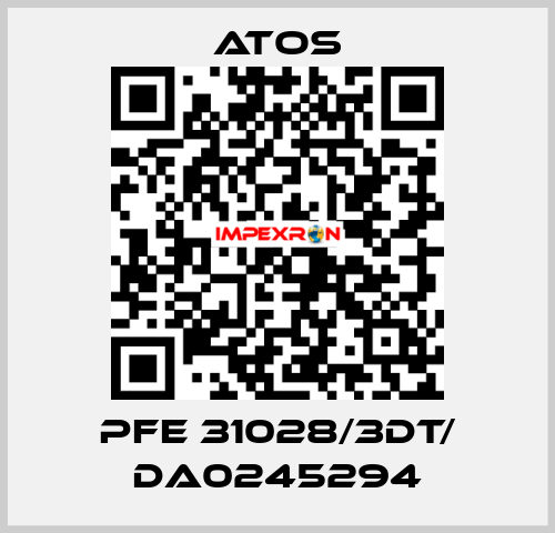 PFE 31028/3DT/ DA0245294 Atos