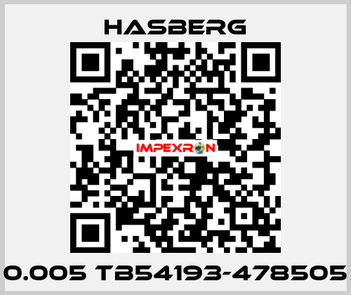 0.005 TB54193-478505 Hasberg