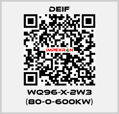 WQ96-X-2W3 (80-0-600KW) Deif