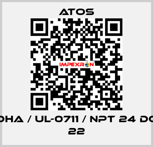 DHA / Ul-0711 / NPT 24 DC 22 Atos