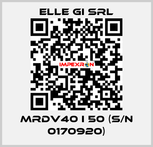MRDV40 I 50 (s/n 0170920) ELLE GI SRL