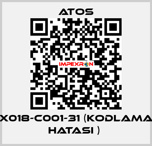 X018-C001-31 (KODLAMA HATASI )  Atos