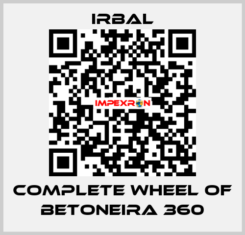 complete wheel of BETONEIRA 360 irbal