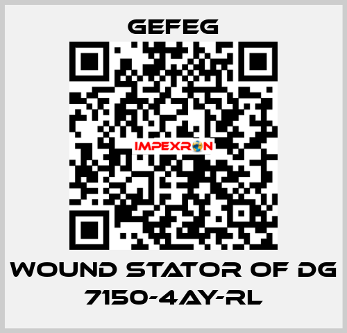 wound stator of Dg 7150-4AY-RL Gefeg