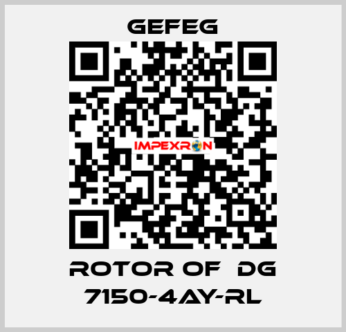 rotor of  Dg 7150-4AY-RL Gefeg
