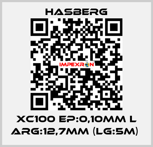 XC100 EP:0,10MM L ARG:12,7MM (LG:5M)  Hasberg