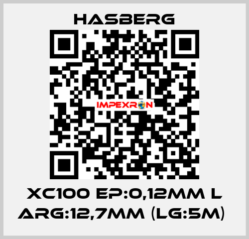 XC100 EP:0,12MM L ARG:12,7MM (LG:5M)  Hasberg