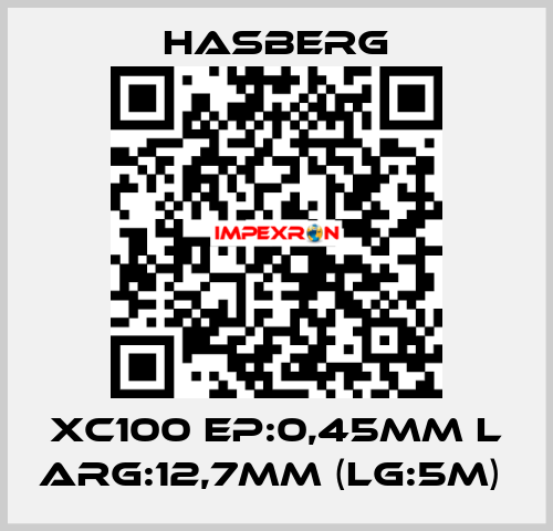 XC100 EP:0,45MM L ARG:12,7MM (LG:5M)  Hasberg