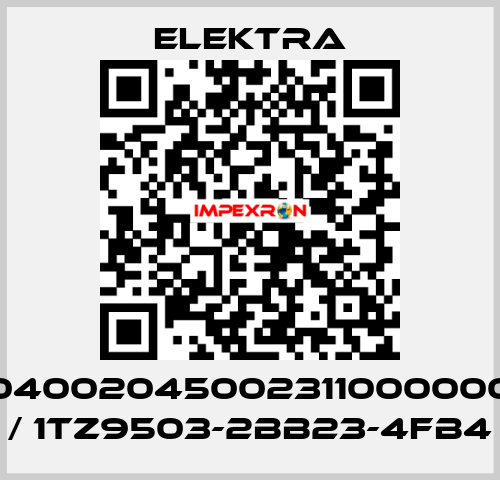 04002045002311000000 / 1TZ9503-2BB23-4FB4 ELEKTRA
