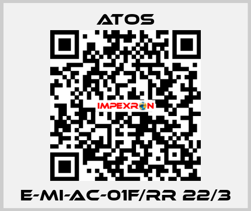 E-MI-AC-01F/RR 22/3 Atos