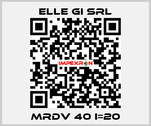 MRDV 40 I=20 ELLE GI SRL