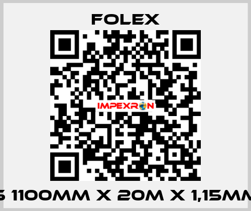 S 1100mm x 20m x 1,15mm Folex