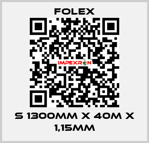 S 1300mm x 40m x 1,15mm Folex