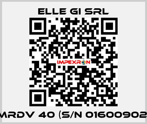 MRDV 40 (S/N 01600902) ELLE GI SRL