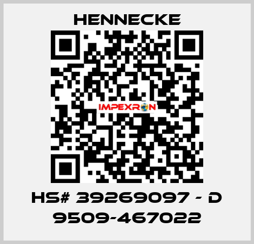 HS# 39269097 - D 9509-467022 Hennecke