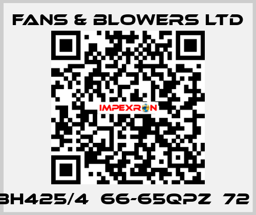 BH425/4  66-65QPZ  72㎏ Fans & Blowers Ltd