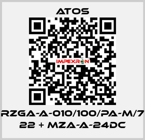 RZGA-A-010/100/PA-M/7 22 + MZA-A-24DC Atos