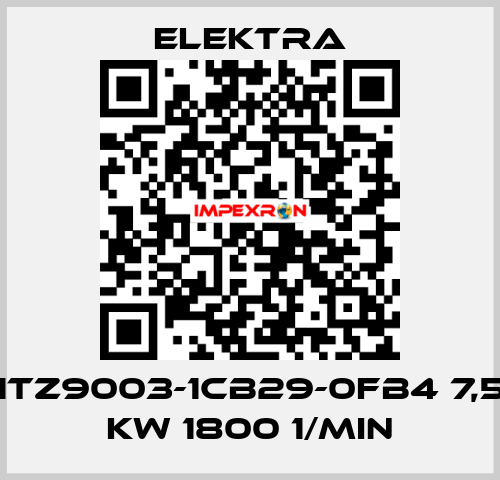 1TZ9003-1CB29-0FB4 7,5 kW 1800 1/min ELEKTRA