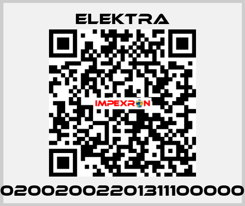 02002002201311100000 ELEKTRA