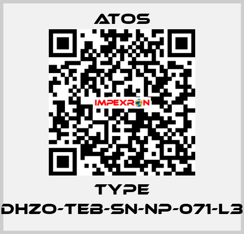 Type DHZO-TEB-SN-NP-071-L3 Atos